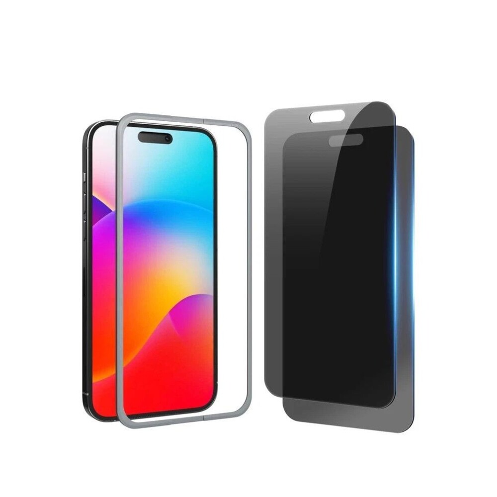 iPhone 15 Pro Privacy Screen Protector 6.1 inch, Anti Spy Anti Blue Light 2 Pack